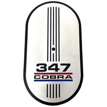 Load image into Gallery viewer, Ford 347 Cobra 15&quot; Oval Air Cleaner Kit - 3 Color Logo - Silver