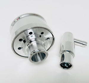 Polished Billet Aluminum Breather and PCV Breather Set - Customizable