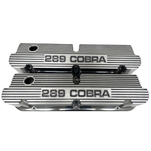 Ford Small Block Pentroof 289 Cobra Tall Valve Covers - Polished