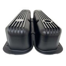 Load image into Gallery viewer, Mopar Performance 273, 318, 340, 360 Cal Custom Finned Valve Covers - Black