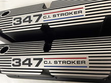 Load image into Gallery viewer, Ford Small Block Pentroof 347 C.I. Stroker Tall Valve Covers, 3 Color Logo - Black