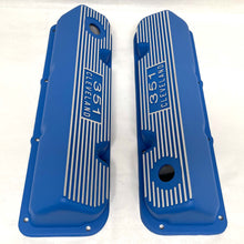 Load image into Gallery viewer, Ford 351 Cleveland Valve Covers - Blue (Die-Cast Logo)