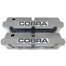 Load image into Gallery viewer, Ford Small Block Pentroof Cobra Tall Valve Covers - Custom Engraved - Polished