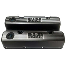 Load image into Gallery viewer, Ford 351 Cleveland Valve Covers - Die-Cast Logo - Black