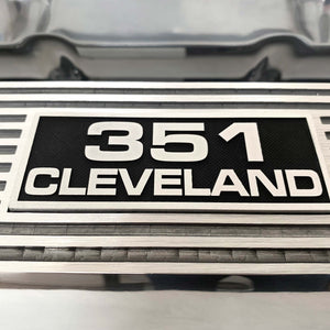 Ford 351 Cleveland Valve Covers - Style 2 - Polished
