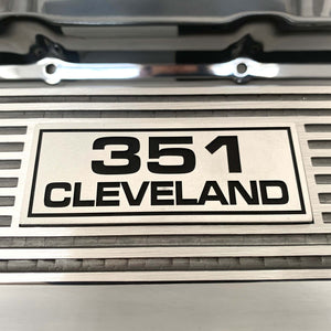 Ford 351 Cleveland Valve Covers - Style 1 - Polished