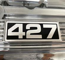 Load image into Gallery viewer, Big Block Chevy 427 Polished Valve Covers, Classic Finned - Style 2