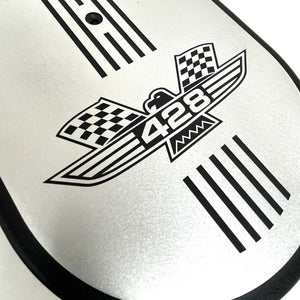 Ford FE 428 American Eagle 15" Oval Air Cleaner Kit - Silver