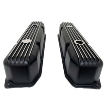 Load image into Gallery viewer, Mopar Performance 383, 400, 440 Cal Custom Style Finned Valve Covers - Black