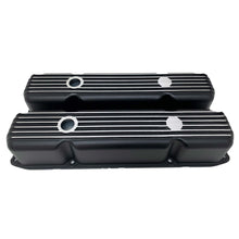 Load image into Gallery viewer, Mopar Performance 383, 400, 440 Cal Custom Style Finned Valve Covers - Black