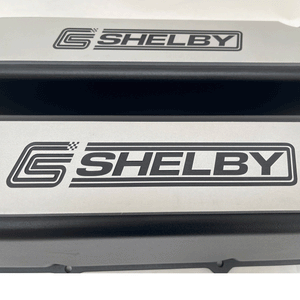 Big Block Ford 429/460 Black Valve Covers - Custom Shelby Billet Top