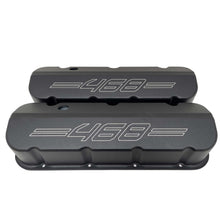 Load image into Gallery viewer, Chevy 468 Big Block Valve Covers Tall (Outline) - Black
