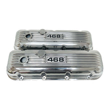 Load image into Gallery viewer, Big Block Chevy 468 Classic Finned Valve Covers - Polished