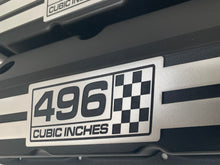 Load image into Gallery viewer, Chevy 496 Big Block Tall Slant Top Valve Covers - Billet Top - Black