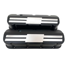 Load image into Gallery viewer, Big Block Chevy Tall Slant Top Valve Covers with Custom Billet Top - Black