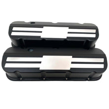 Load image into Gallery viewer, Big Block Chevy Tall Slant Top Valve Covers with Custom Billet Top - Black