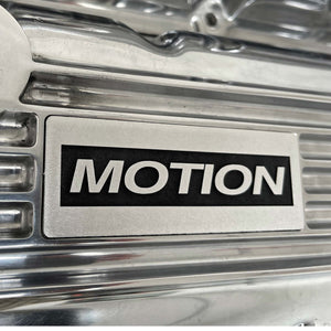 Big Block Chevy Motion Classic Finned, Style 2, Polished Valve Covers