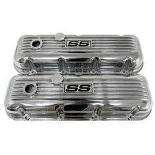 Load image into Gallery viewer, Big Block Chevy &quot;SS&quot; Super Sport Valve Covers, Classic Finned - Polished