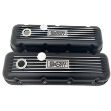 Load image into Gallery viewer, Big Block Chevy Super Sport Classic Finned, Black Valve Covers