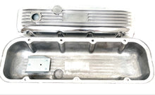 Load image into Gallery viewer, Big Block Chevy 427 Valve Covers, Classic Finned - Polished