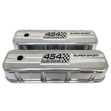 Load image into Gallery viewer, Chevy 454 Super Sport - Big Block Tall Valve Covers - Engraved Raised Billet - Polished