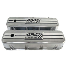 Load image into Gallery viewer, Chevy 454 - Big Block Tall Valve Covers - Engraved Raised Billet - Polished