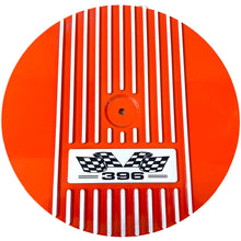 Load image into Gallery viewer, Big Block Chevy 396 Flag Logo - 13&quot; Round Air Cleaner Kit - Orange