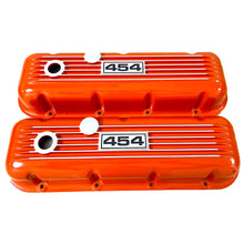 Load image into Gallery viewer, Big Block Chevy 454 Classic Finned, Orange Valve Covers