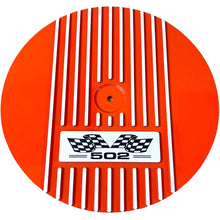 Load image into Gallery viewer, Big Block Chevy 502 Flag Logo - 13&quot; Round Air Cleaner Kit - Orange