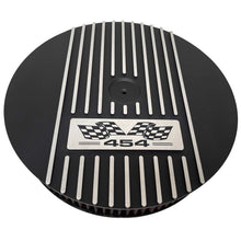 Load image into Gallery viewer, Big Block Chevy 454 Flag Logo - 13&quot; Round Air Cleaner Kit - Black