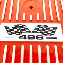 Load image into Gallery viewer, Big Block Chevy 496 Valve Covers, Flag Logo &amp; 13&quot; Air Cleaner - Orange