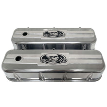 Load image into Gallery viewer, Big Block Chevy Tall Valve Covers, Billet Top F-U Skeleton - Polished