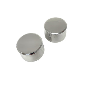 Custom Billet Aluminum Breather Set - Silver