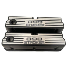 Load image into Gallery viewer, Ford 393 Stroker Windsor Valve Covers - Wide Fin - Black