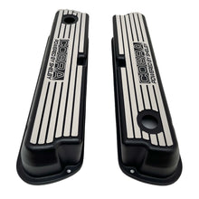 Load image into Gallery viewer, Ford 351 Windsor Black Valve Covers - Cobra Shelby - NEW Wide Fins