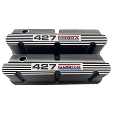 Load image into Gallery viewer, Ford Small Block Pentroof 427 Cobra Tall Valve Covers, 3 Color Logo - Black