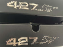 Load image into Gallery viewer, Ford 427 Windsor Mustang Pony Tall Valve Covers - Black