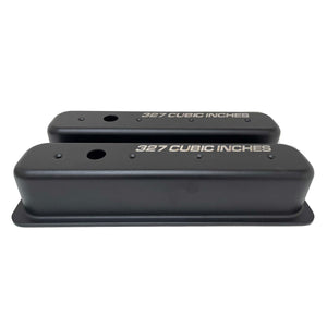 Small Block Chevy Vortec Center Bolt Valve Covers, 327 Cubic Inches - Black