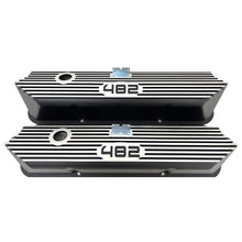 Load image into Gallery viewer, Ford FE 482 Tall Valve Covers Finned - Black
