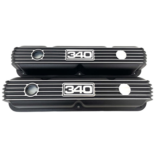 Mopar Performance 340 Custom Engraved Valve Covers - Black