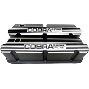 Ford Small Block Pentroof CS Shelby Cobra Tall Valve Covers - Black