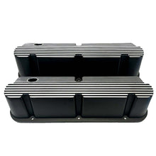 Load image into Gallery viewer, Ford Small Block Pentroof Tall Finned Valve Covers - Black