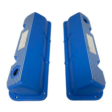 Load image into Gallery viewer, Ford 351 Cleveland Custom Finned Valve Covers - Blue