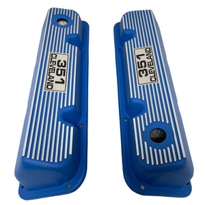 Ford 351 Cleveland Valve Covers - Blue