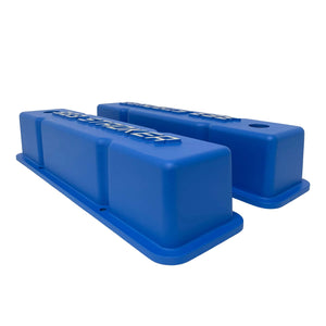 383 STROKER Small Block Chevy Valve Covers & Air Cleaner Kit - Blue