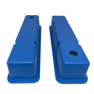 Small Block Chevy Tall Valve Covers - Blue