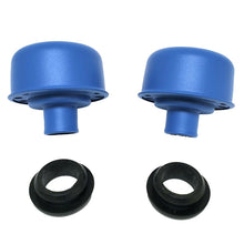 Load image into Gallery viewer, Blue Valve Cover Breather Set with Grommets