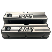 Load image into Gallery viewer, Ford Boss 302 Windsor Black Tall Finned Valve Covers