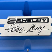 Load image into Gallery viewer, Ford 289, 302, 351 Windsor CS Shelby Signature Blue Valve Covers - Custom Billet Top
