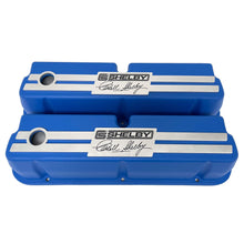 Load image into Gallery viewer, Ford 289, 302, 351 Windsor CS Shelby Signature Blue Valve Covers - Custom Billet Top